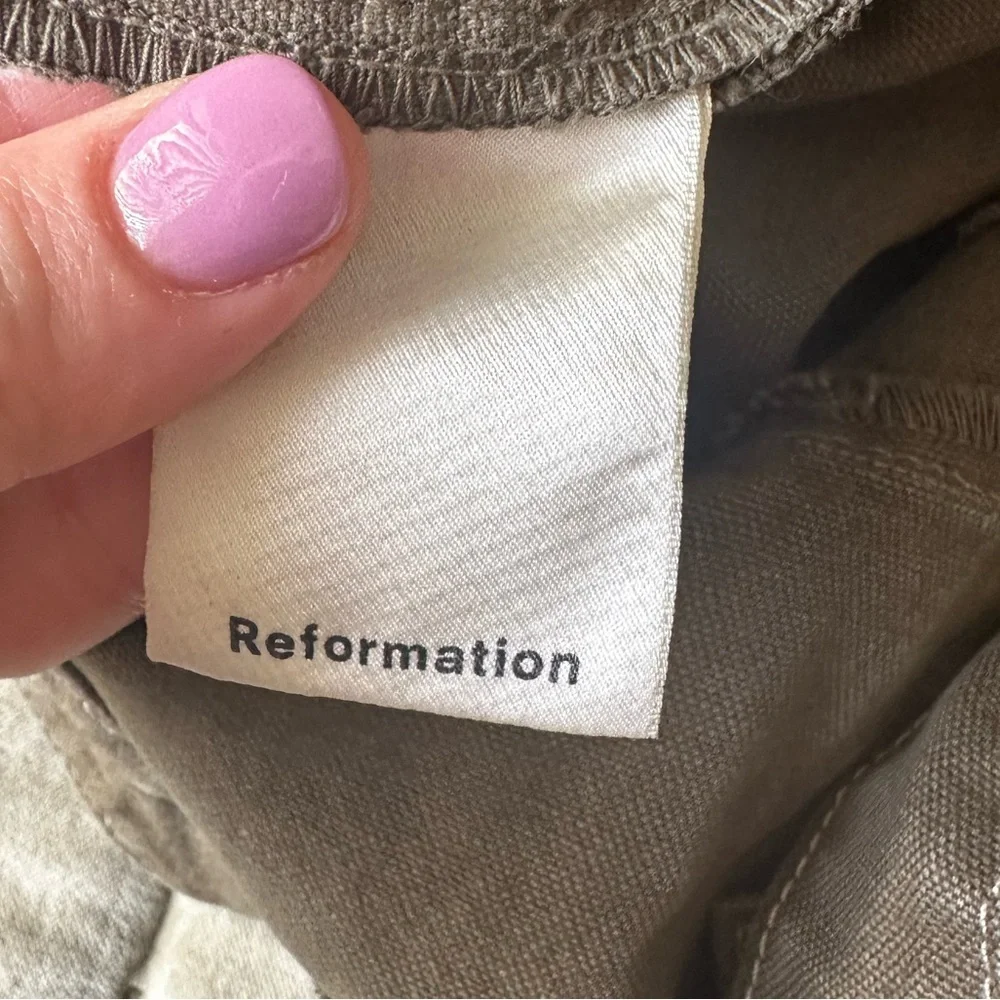 Reformation Amory Green Jumpsuit - 12 - Picture 8 of 13